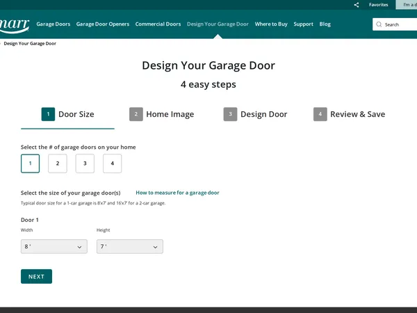 Amarr Design Your Garage Door screenshot