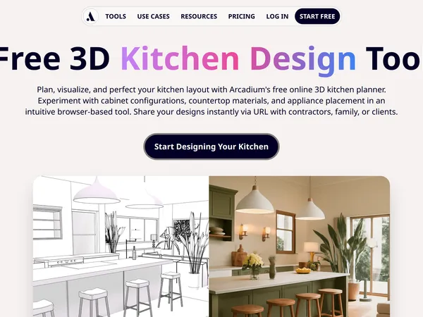 Arcadium 3D Kitchen Planner screenshot