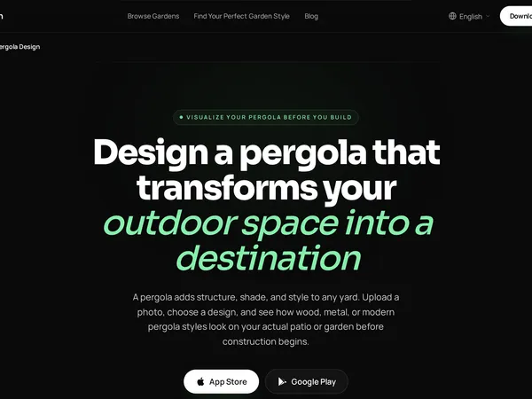 Arden AI Pergola Design screenshot