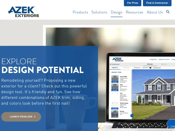 AZEK Exteriors Home Visualizer screenshot