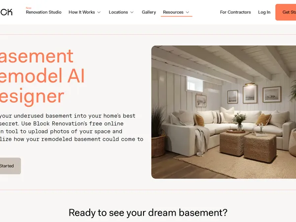 Block Renovation Basement Designer screenshot