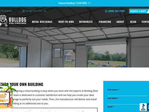 Bulldog Steel Structures Designer screenshot