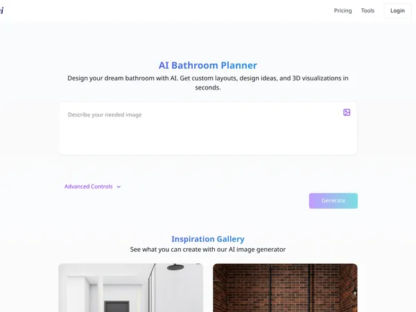 Canvus AI Bathroom Planner screenshot