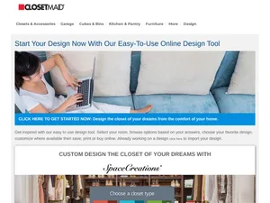 ClosetMaid Design Studio screenshot