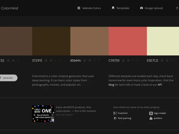 Colormind screenshot