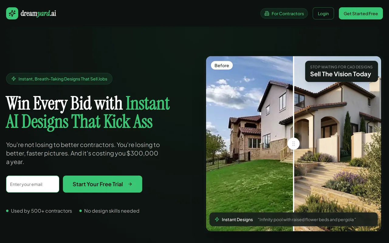 DreamYard home page screenshot