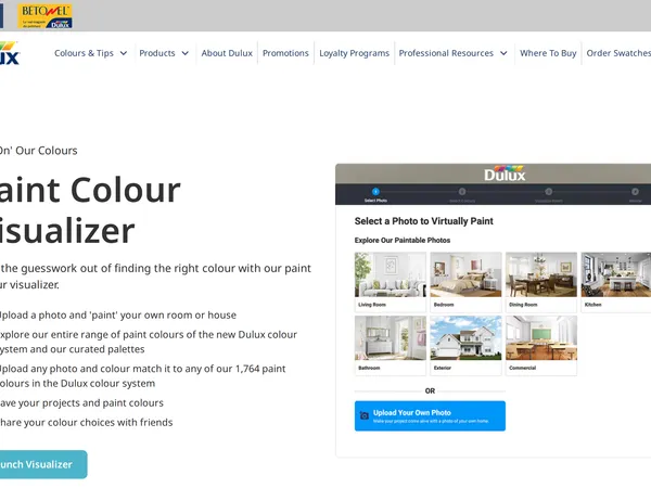 Dulux Paint Colour Visualizer screenshot