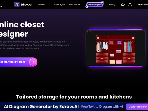 Edraw AI Closet Designer screenshot