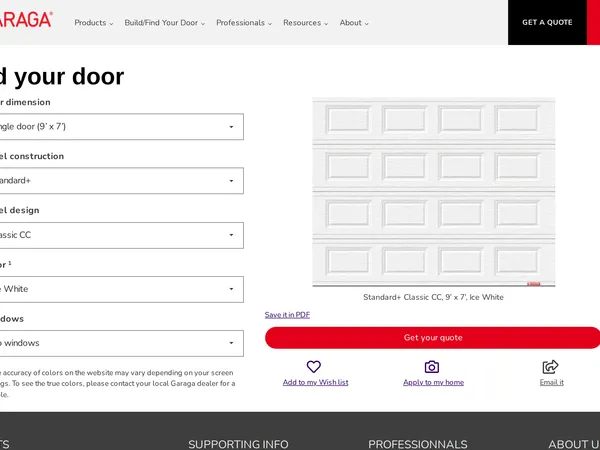 Garaga Design Centre screenshot