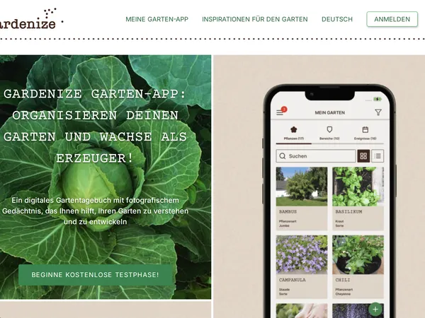 Gardenize screenshot