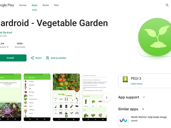 Gardroid screenshot