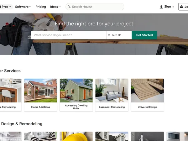 Houzz Home Project Planner screenshot