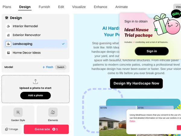 Ideal House Hardscape Design screenshot