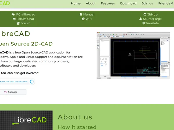 LibreCAD screenshot