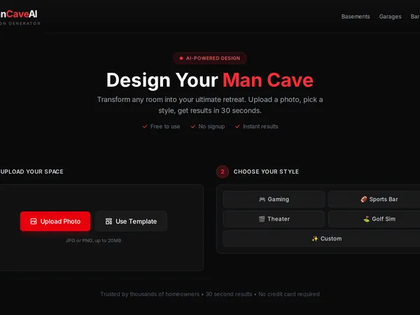 ManCaveAI screenshot