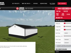 Morton Buildings 3D Studio screenshot
