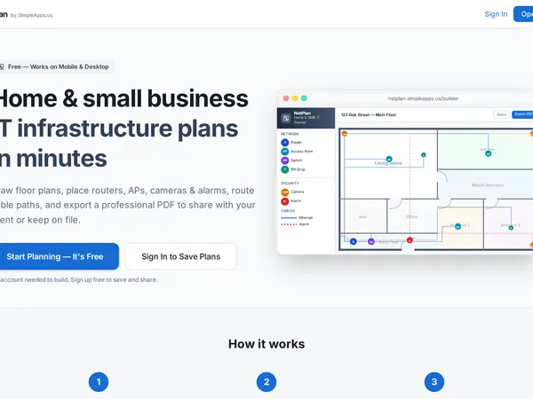 NetPlan screenshot