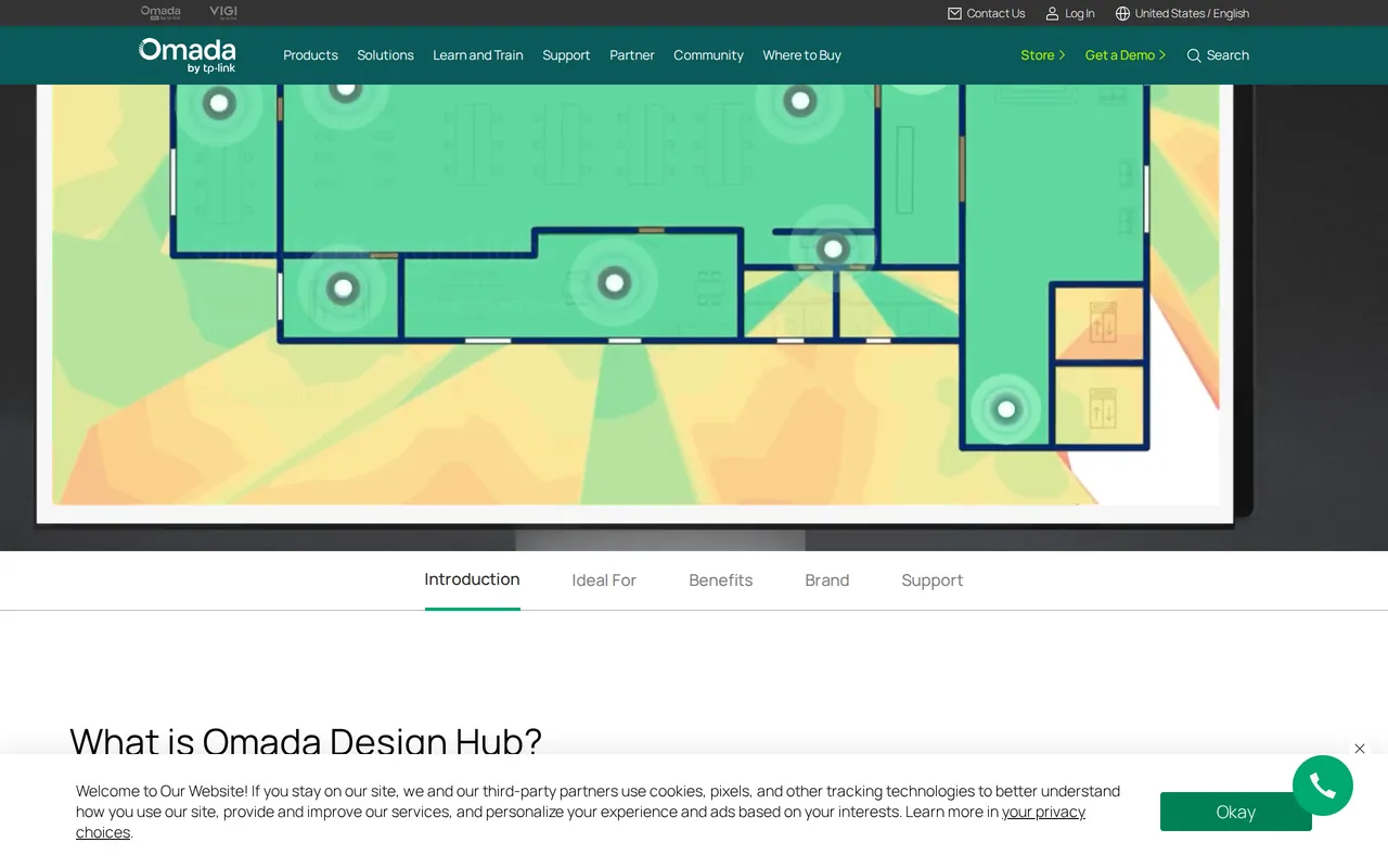 Omada Design Hub home page screenshot