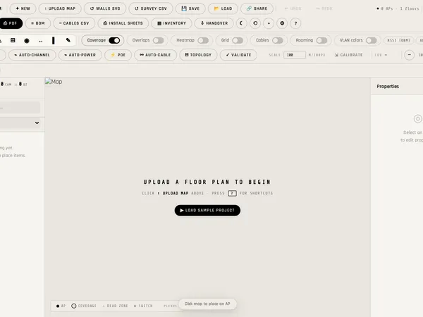Plexus Network Planner screenshot