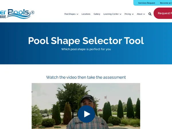River Pools Shape Selector screenshot