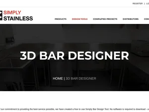 Simply Stainless 3D Bar Designer screenshot