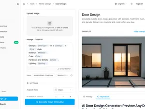 Somake AI Door Design Generator screenshot