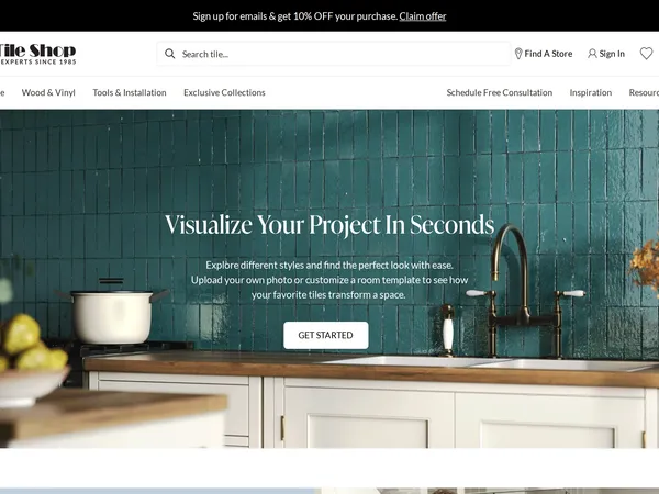 The Tile Shop Visualizer screenshot