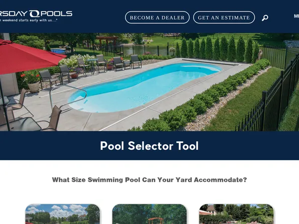 Thursday Pools Selector Tool screenshot