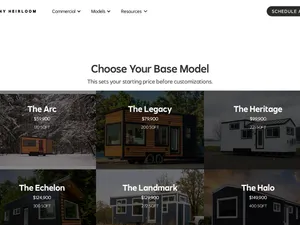 Tiny Heirloom Live Price Builder screenshot