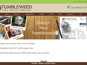 Tumbleweed Tiny House Configurator screenshot
