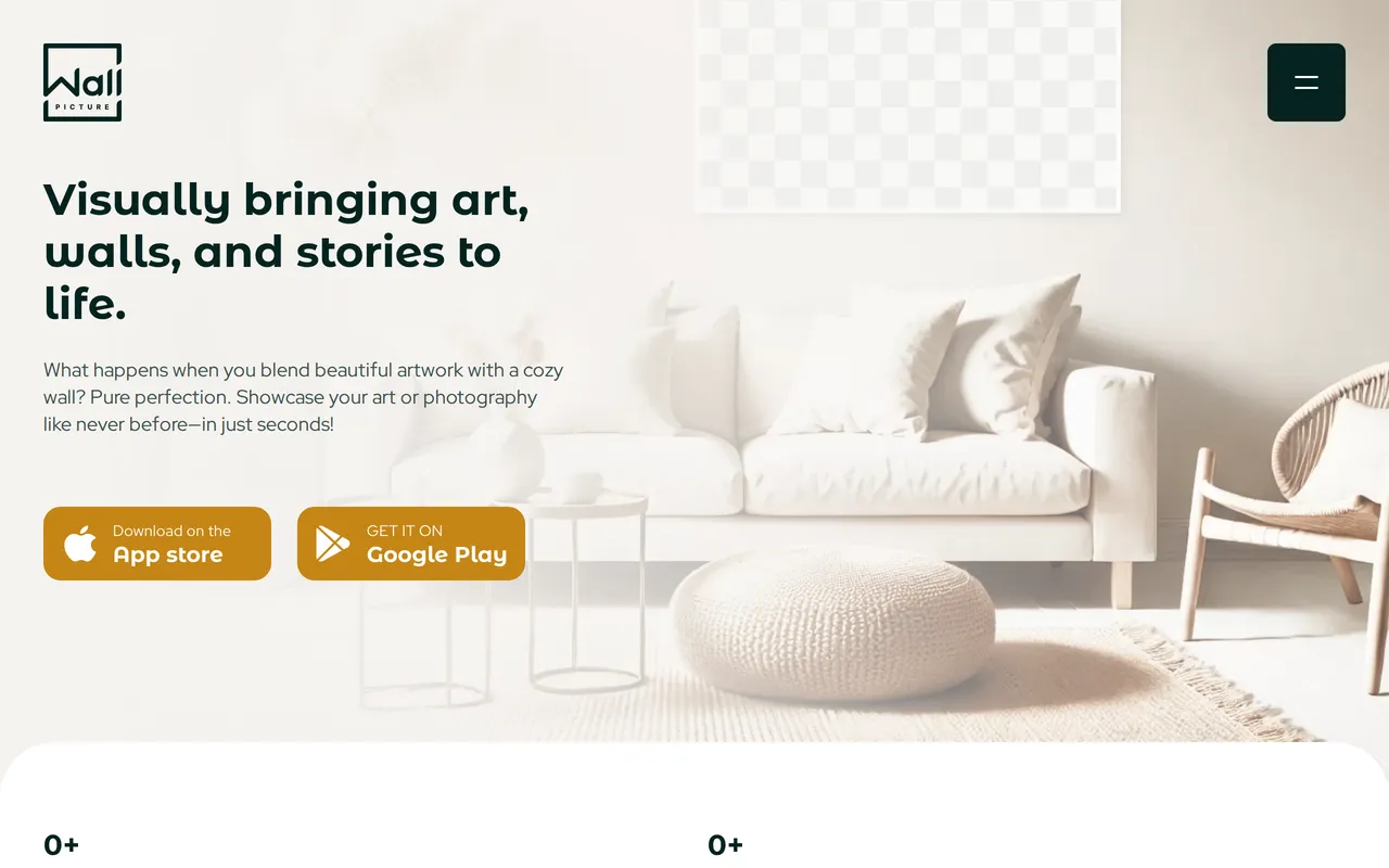 WallPictureApp home page screenshot
